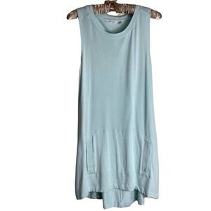 Athleta Sleeveless Tunic Keyhole Back M Green
